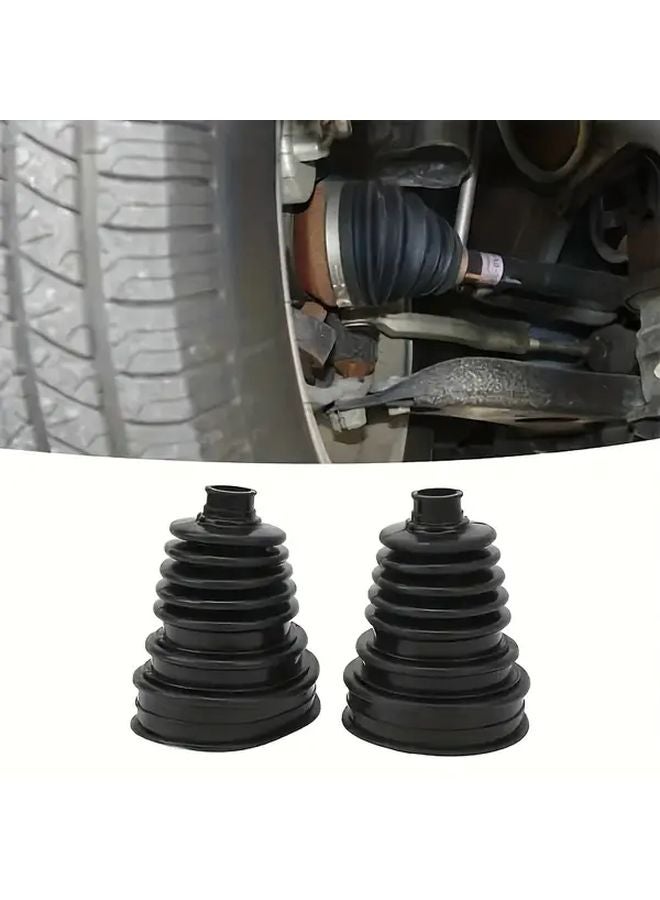 2pcs CV Joint Boot Kit With Stainless Steel Clamps Heavy Duty Silicone For Car Truck SUV - Image 1